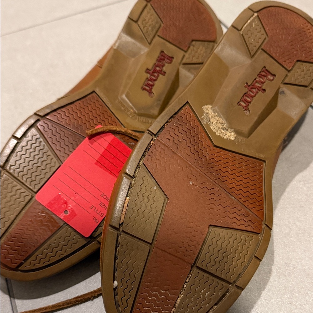 Rockport Men's Cognac Leather Dockside Boat Shoes - Picture 2 of 3